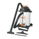 Aspiradora de sólidos y líquidos, 16 gal, acero inox