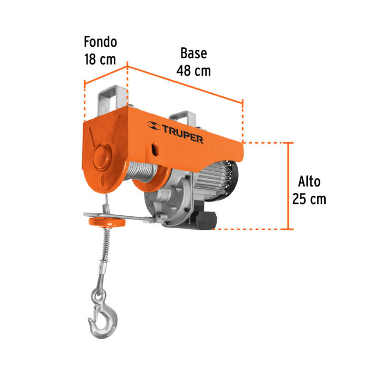 Polipasto eléctrico de 1000 kg, Motor de 1500 W - Image 3