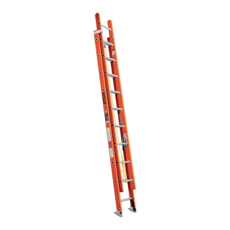 Escalera de extension 20 peldaños, tipo II, fibra de vidrio