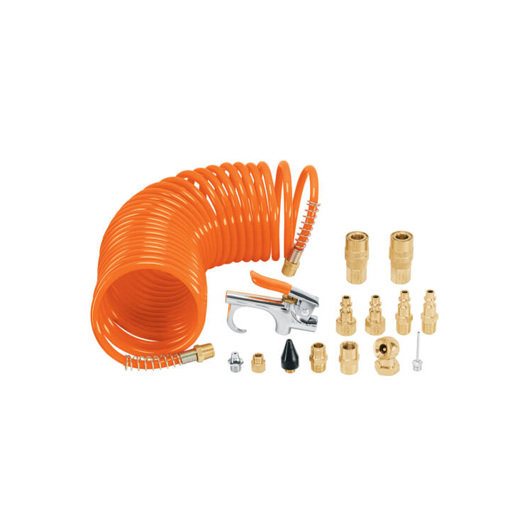 Juego de 15 accesorios neumáticos, cuerda 1/4" NPT