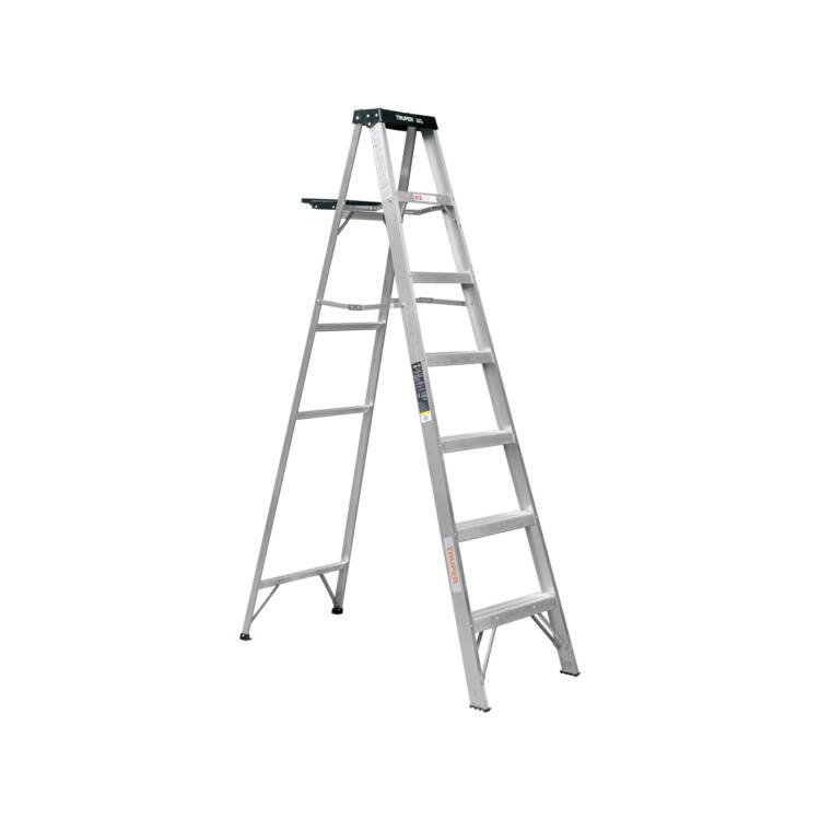 Escalera de tijera tipo III 6 peldaños y bandeja