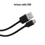 Linterna plástica 1 LED 200 lm recargable - Image 2