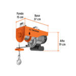 Polipasto eléctrico de 400 kg, Motor de 850 W - Image 3