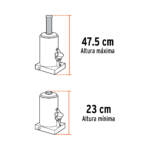 Gato hidráulico de botella de 12 Toneladas - Image 3