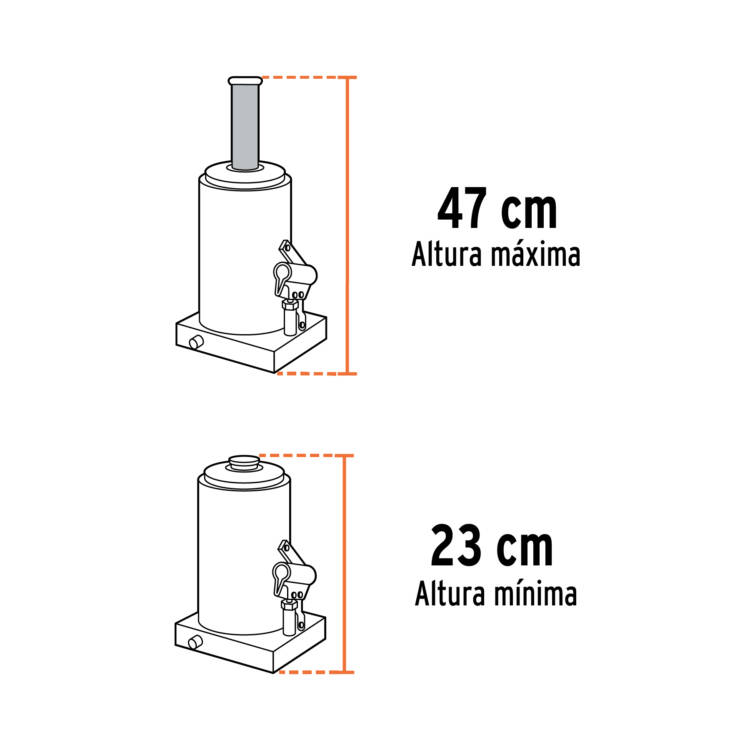 Gato hidráulico de botella de 8 Toneladas - Image 3