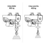 Polipasto eléctrico de 800 kg, Motor de 1350 W - Image 4