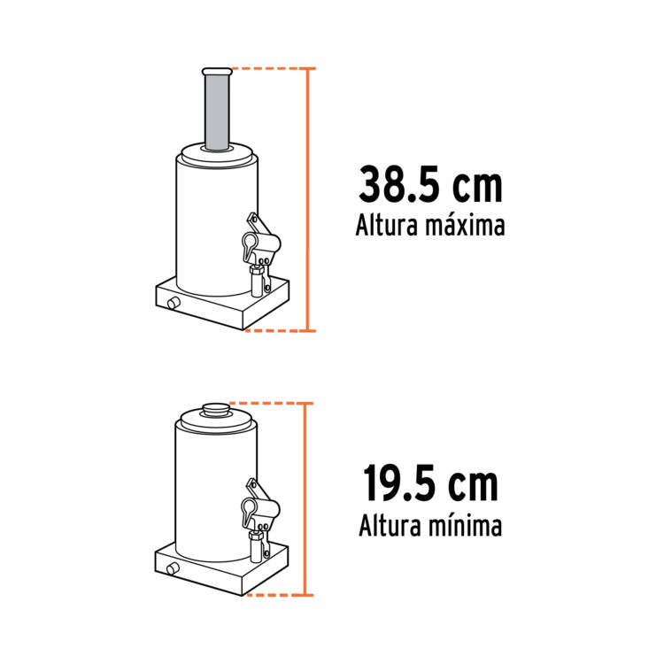 Gato hidráulico de botella de 4 Toneladas - Image 3