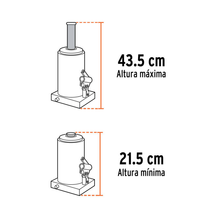 Gato hidráulico de botella de 6 Toneladas - Image 3