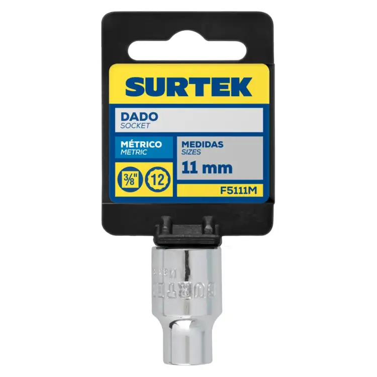 Dado cuadrante de 3/8", 12 puntas, 11 mm Surtek - Image 2
