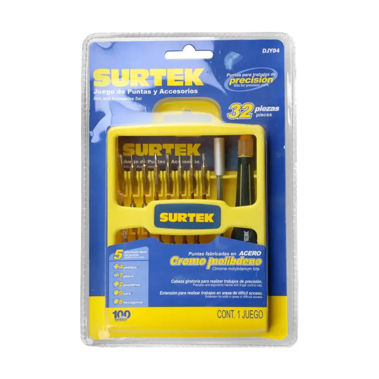 Juego de destornilladores de precisión con puntas combinadas, 32 piezas Surtek - Image 5