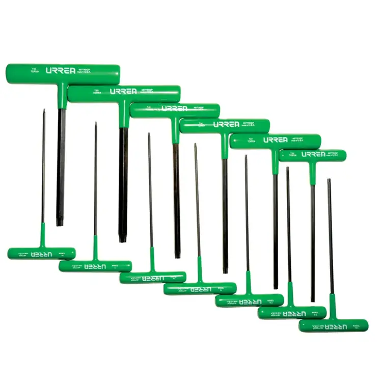 Juego de llaves hexagonales cortas tipo "T", Torx T6-T45, 13 piezas Urrea