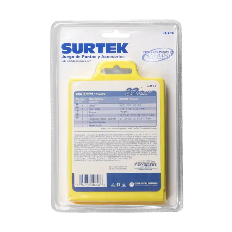 Juego de destornilladores de precisión con puntas combinadas, 32 piezas Surtek - Image 6